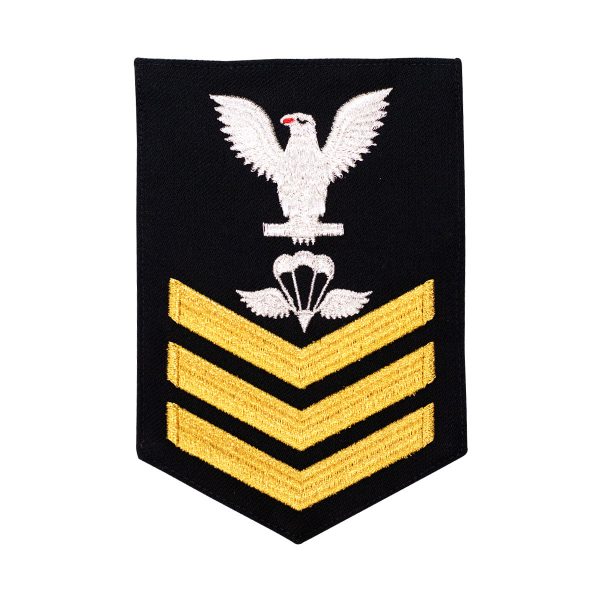 Navy E6 MALE Rating Badge: Aircrew Survival Equipmentman - blue Online Sale - Image 2