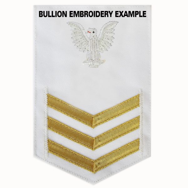 Navy E6 MALE Rating Badge: Aerographer s Mate - white Online Hot Sale - Image 3