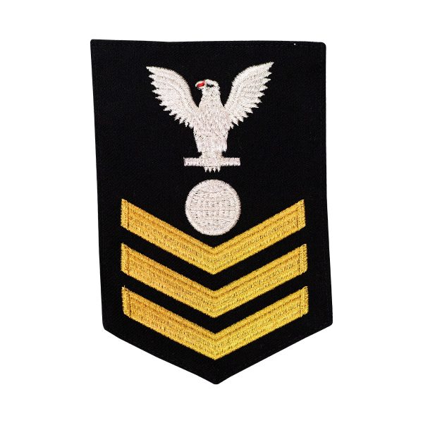 Navy E6 MALE Rating Badge: Electrician s Mate - blue For Sale - Image 2