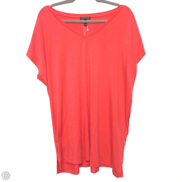 Top Short Sleeve Basic By Eileen Fisher In Orange, Size: Xl Online