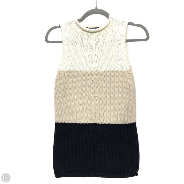 Top Sleeveless By Limited In Black & Cream, Size: M Online Hot Sale