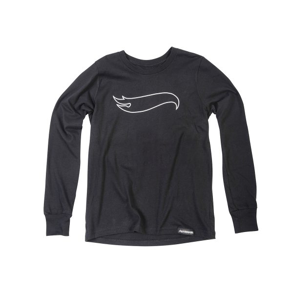 Hot Wheels Stacked Youth LS Tee - Black on Sale - Image 2