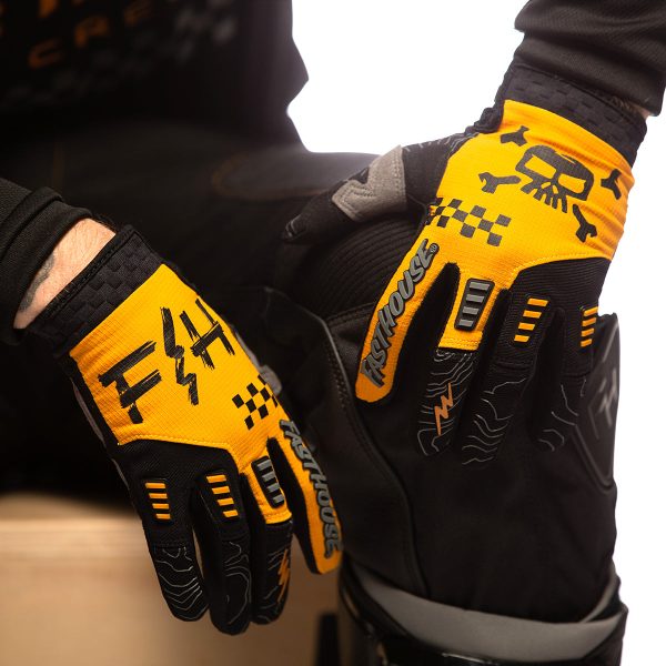 Off-Road Glove - Amber Black Sale - Image 4