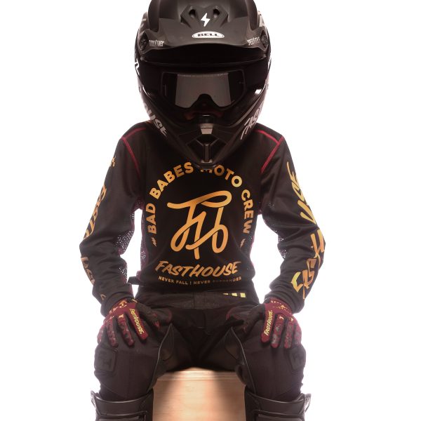 Grindhouse Golden Script Girl s Jersey - Black Supply - Image 4