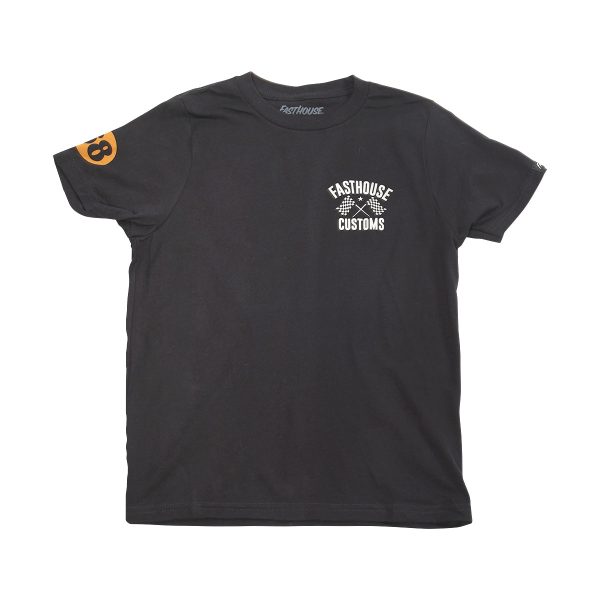 68 Trick Youth Tee - Black Vintage Gold Sale - Image 2