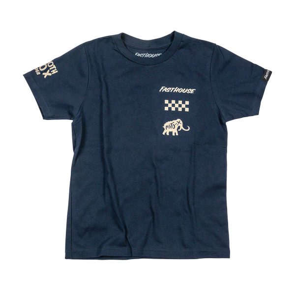 Youth Mammoth Race High Tee - Navy Hot on Sale - Image 2