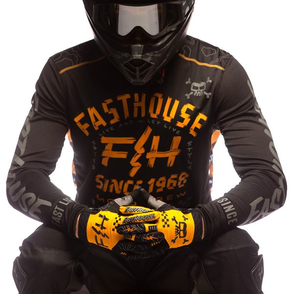 Off-Road Glove - Amber Black Sale - Image 5