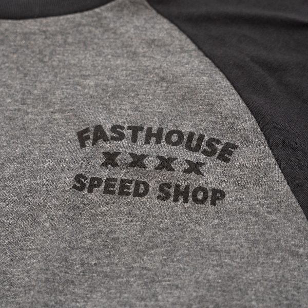 Swift Raglan Tech Tee - Black Charcoal Heather on Sale - Image 5
