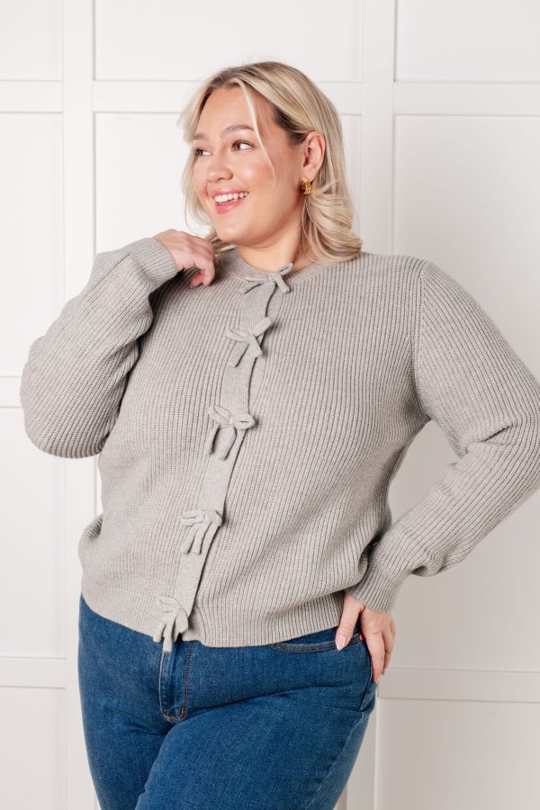I Don t Know Why Bow Front Cardigan For Cheap - Image 3