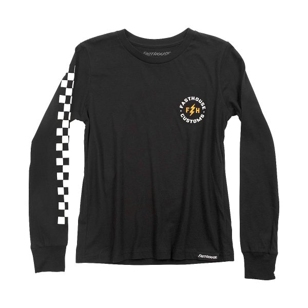 Easy Rider Long Sleeve Youth Tee - Black Online Sale - Image 2