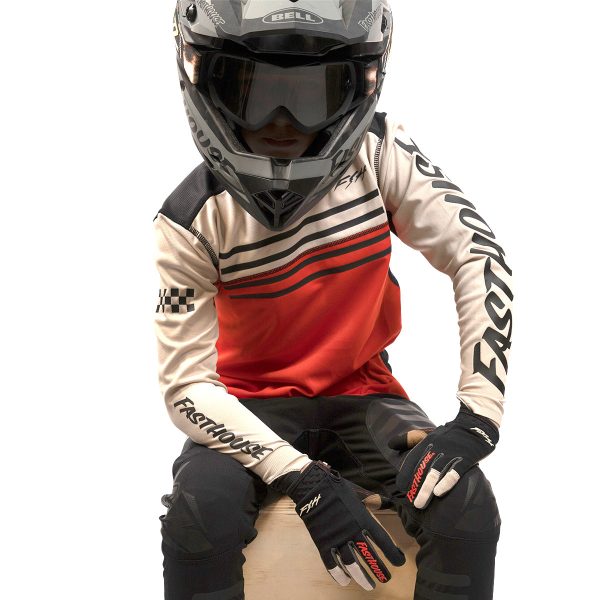 Alloy Sidewinder LS Youth Jersey - Cream Red For Sale - Image 2