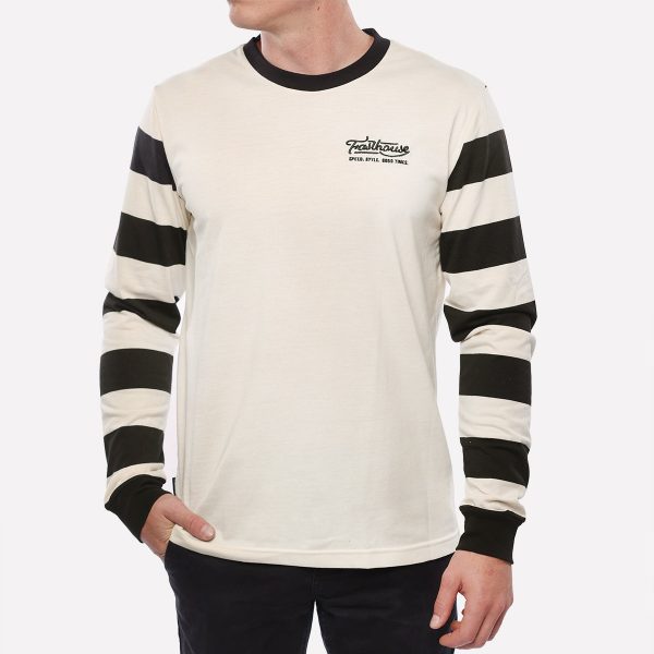 Jailbreak Stripe Long Sleeve Tee - Natural Discount - Image 4