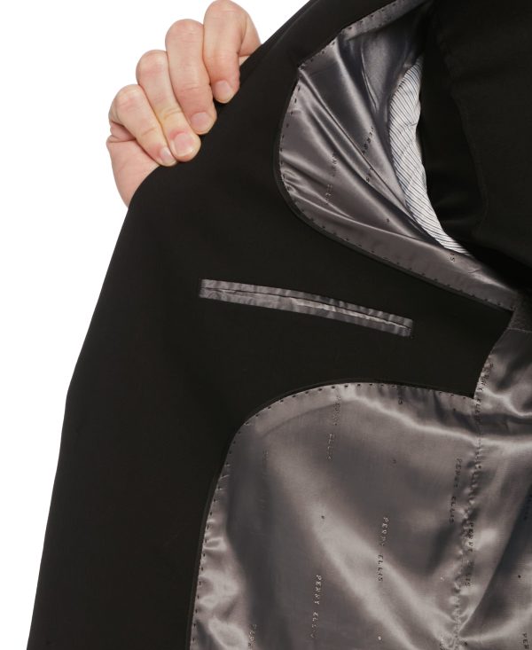 Black Performance Tech Suit Hot on Sale - Image 5