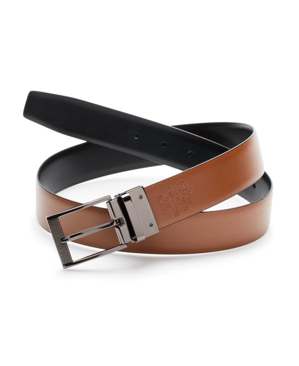 Reversible Scratch Leather Belt Hot on Sale - Image 4